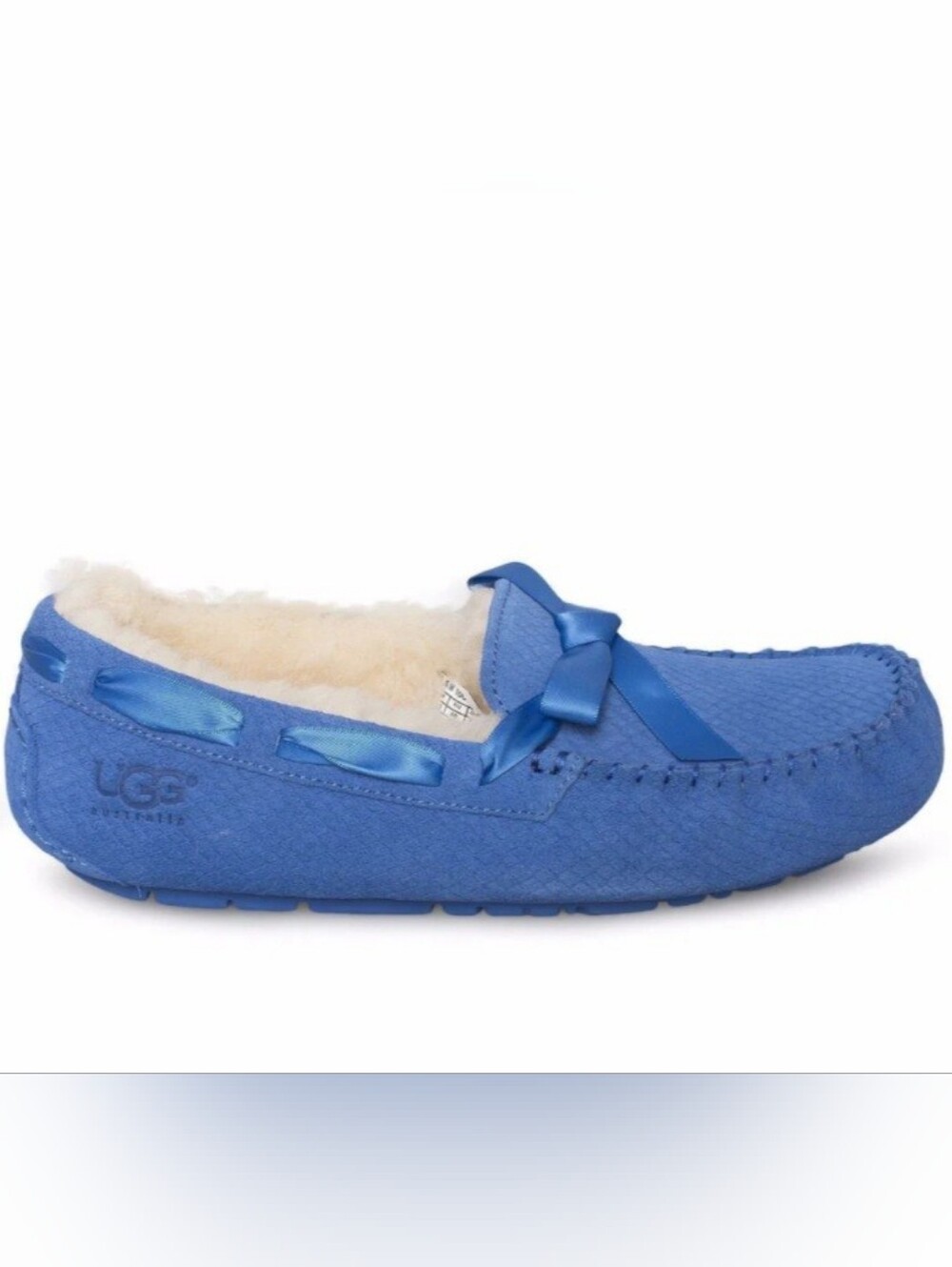 UGG Royal Blue Dakota Suede Slip-On Shearling Slipper Sz.8